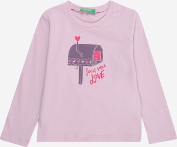UNITED COLORS OF BENETTON Футболка в Лиловый: спереди