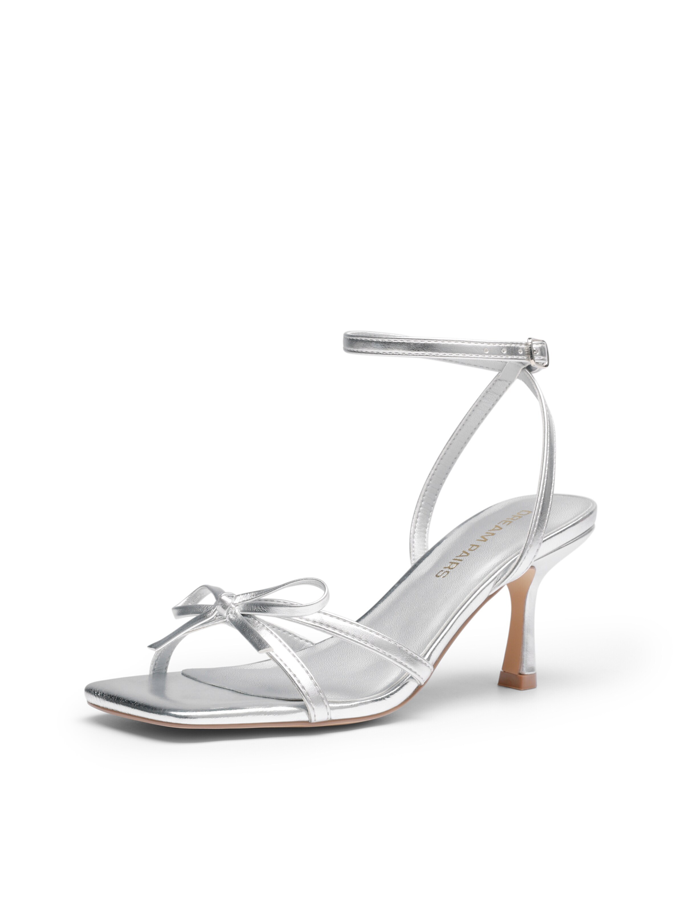 Dream Pairs Strap Sandals 'Sample Name' in Silver: front