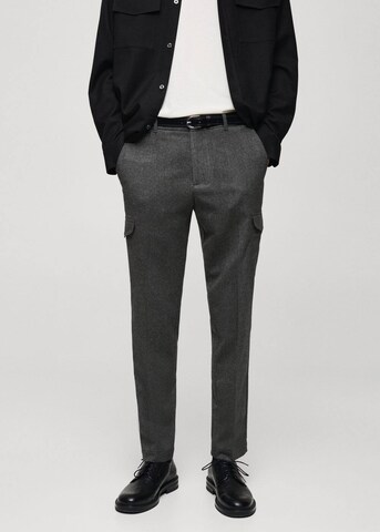 MANGO MAN Regular Hose 'Olivier' in Grau: Vorderseite