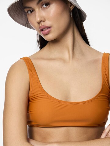 PIECES Bustier Bikinitop 'PCAnesa' in Oranje