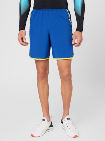 UNDER ARMOUR Regular Sportbroek 'HIIT' in Blauw: voorkant