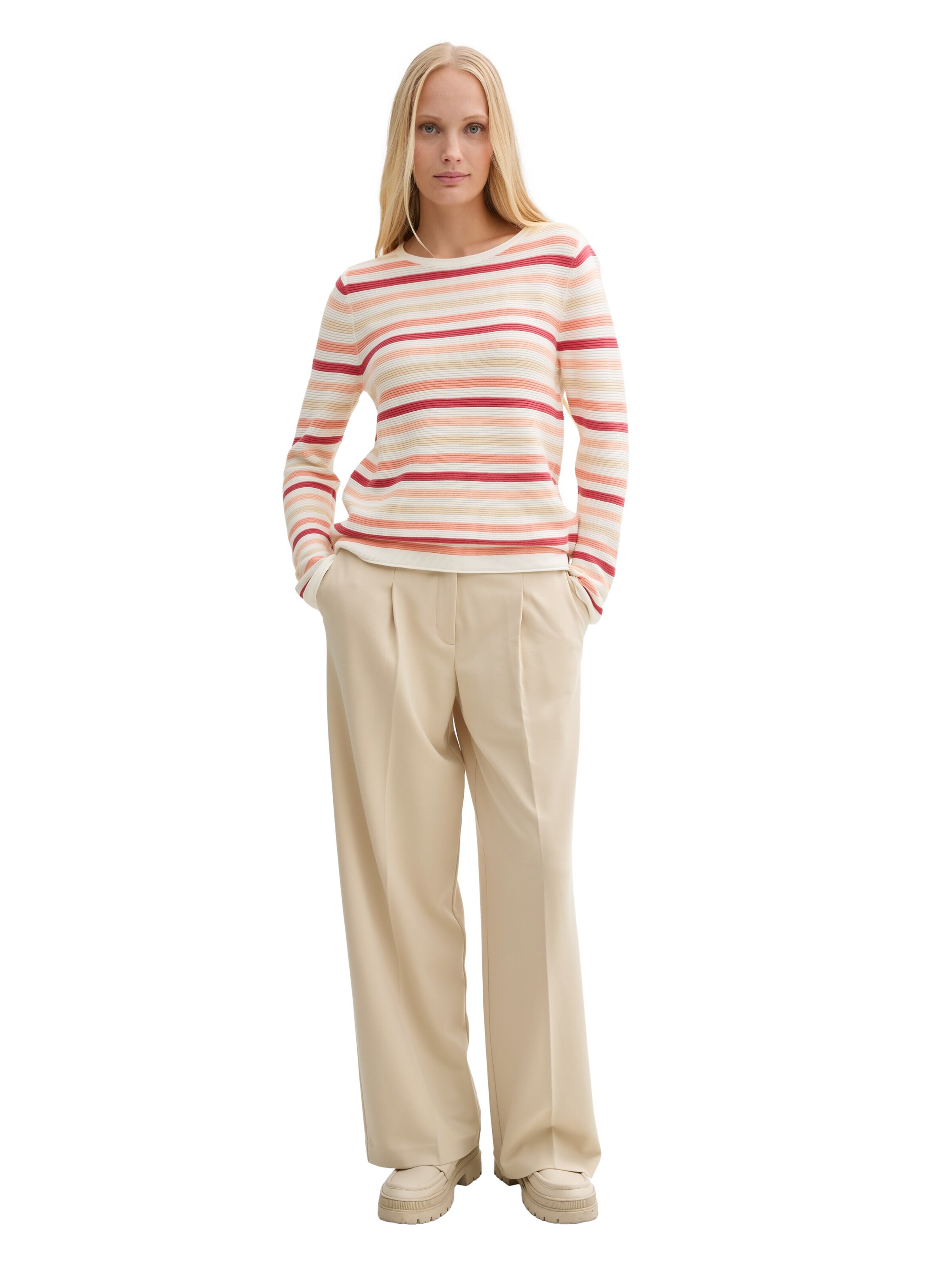 Pulover de la TOM TAILOR pe portocaliu