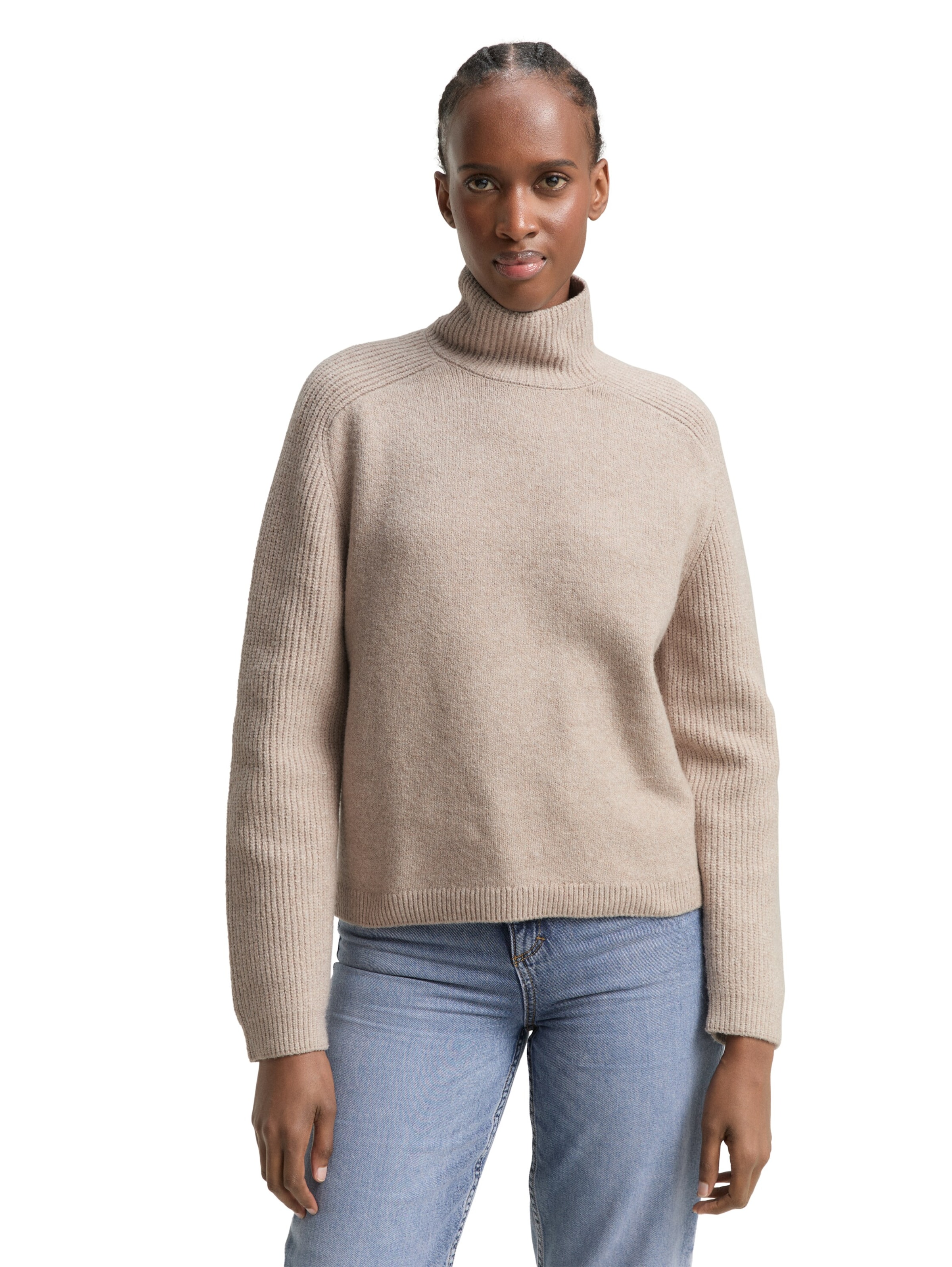 Pullover di TOM TAILOR DENIM in beige: frontale