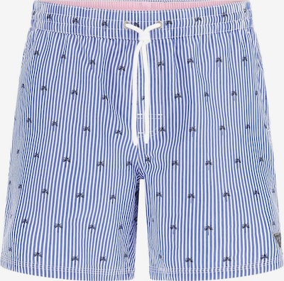 GUESS Board Shorts in Light blue / Black / White, Item view