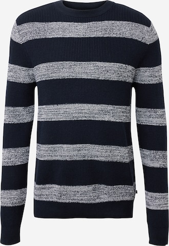 QS - Pullover em azul: frente