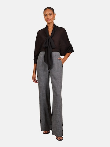 Wide Leg Pantalon love & roses en gris : devant