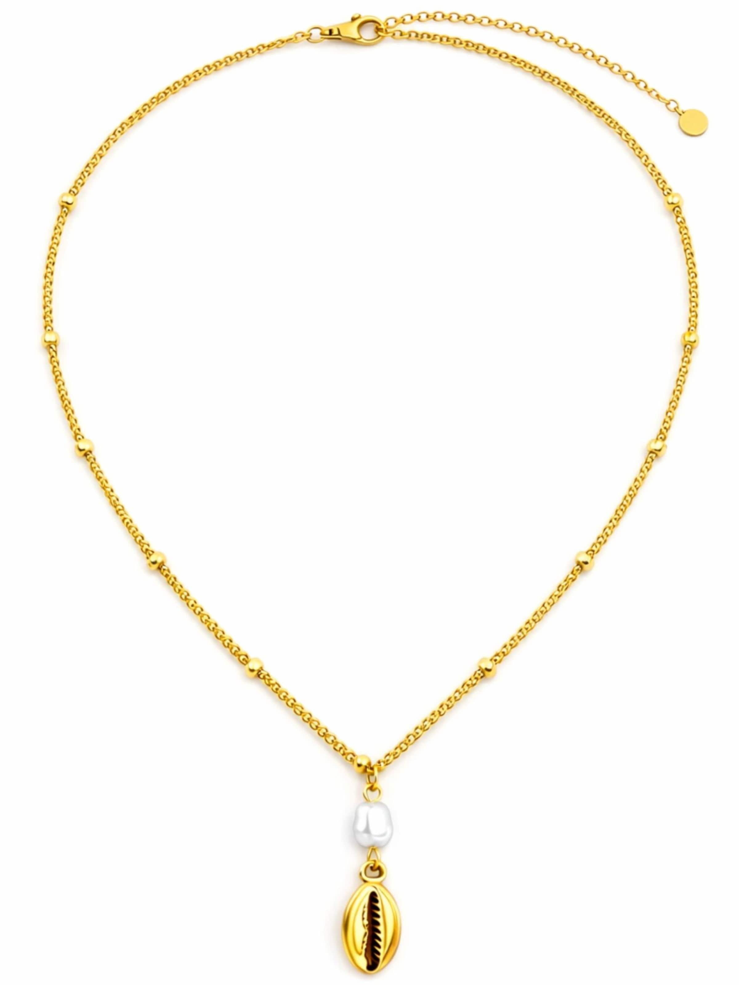 BS Schmuckdesign Necklace 'Maritim' in Gold: front