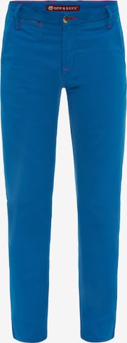 CIPO & BAXX Chino Pants in Blue: front