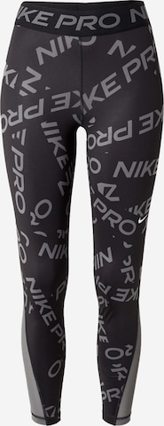 NIKE Skinny Workout Pants 'Pro' in Black: front