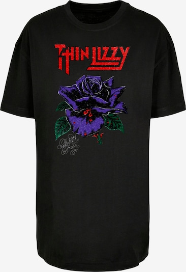 Maglia extra large 'Thin Lizzy - Rose Color' Merchcode di colore verde scuro / blu violetto / rosso / nero, Visualizzazione prodotti