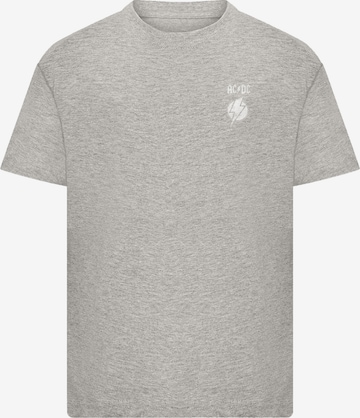T-Shirt 'ACDC Lightning Bolt' F4NT4STIC en gris : devant
