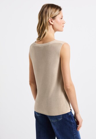 STREET ONE Knitted Top in Beige