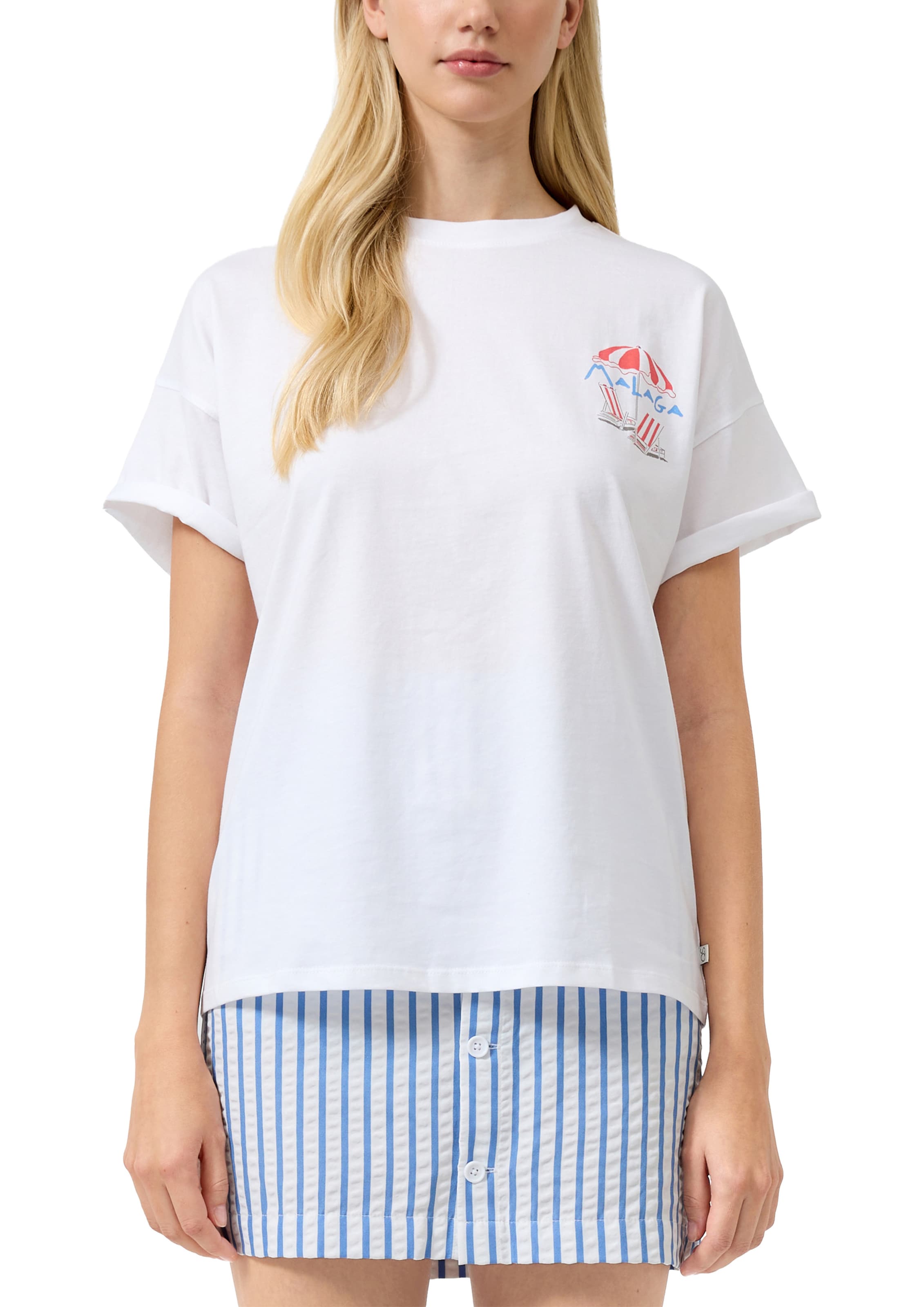 T-shirt QS en blanc
