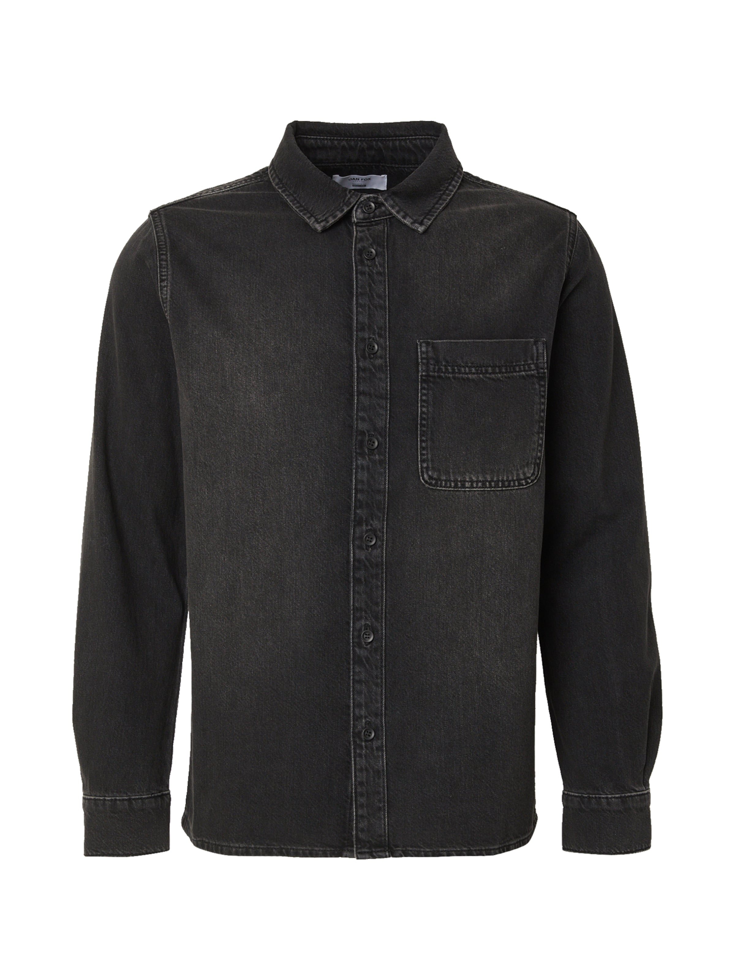 Regular fit Cămașă 'Mika' de la DAN FOX APPAREL pe negru: față