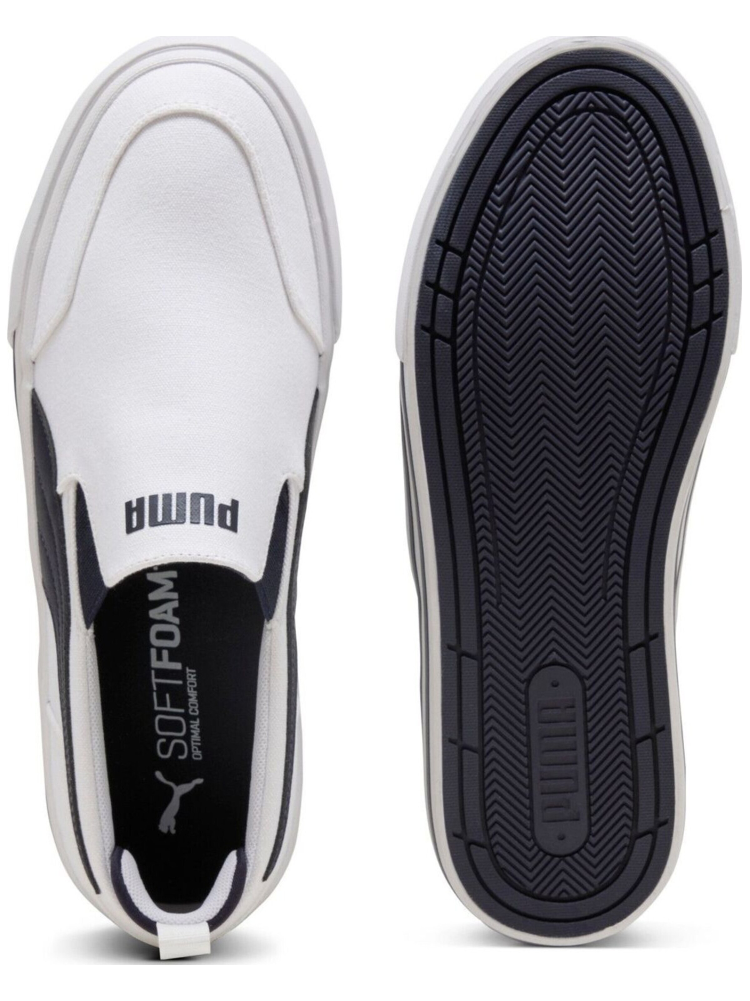 PUMA - Calzado deportivo 'Puma Court Classic Vulc Slipon' en blanco