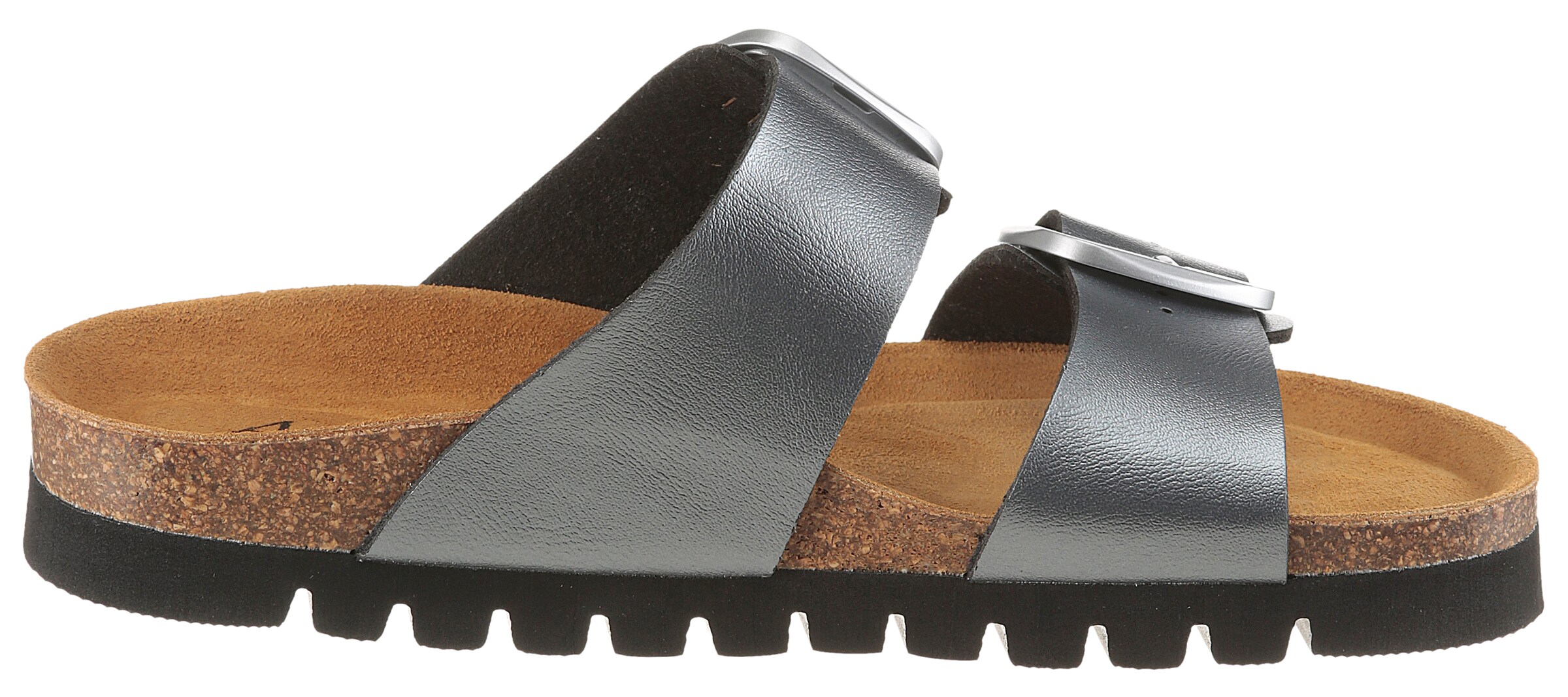 Aniston Mules in Grey