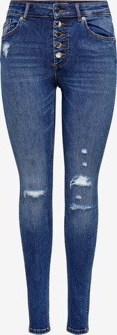 Skinny Jean 'Bobby' ONLY en bleu : devant