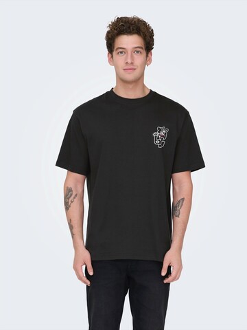 Only & Sons Koszulka 'ONSFred' w kolorze czarny