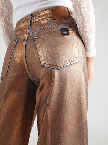 DRYKORN Wide leg Jeans 'MEDLEY' in Bruin