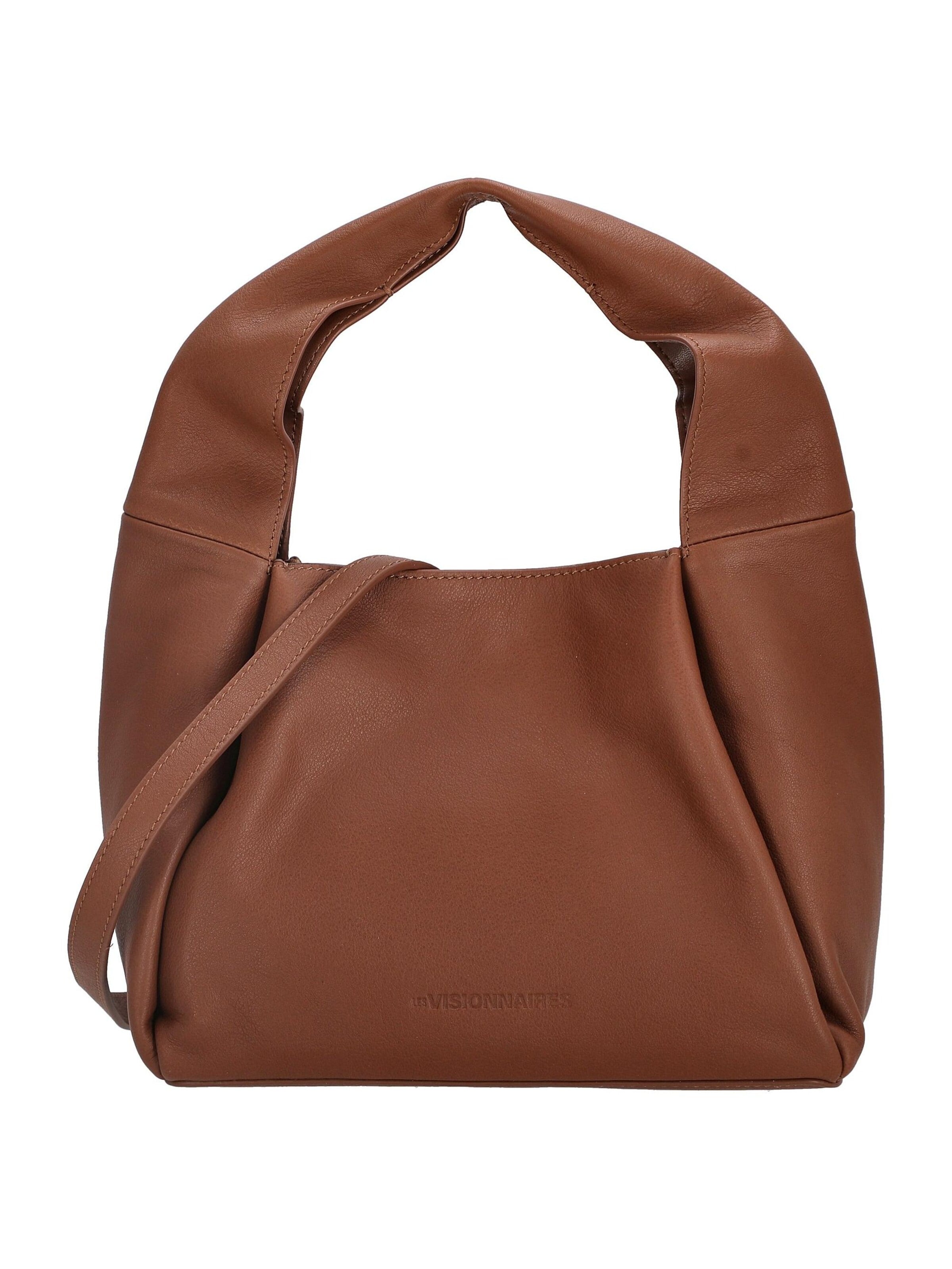 Les Visionnaires Umhängetasche 'Coralie Essential Soft Grainy'‌‌‌‌‌‌‌ in Braun: Vorderseite