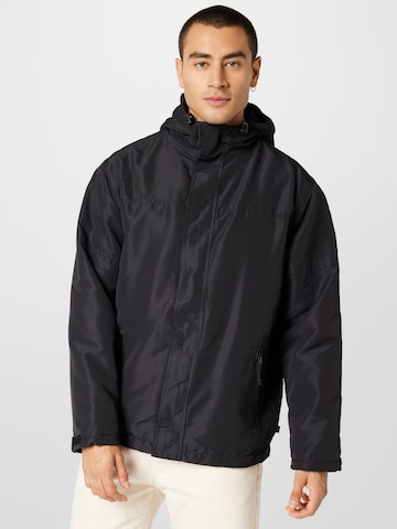 Brandit Between-Season Jacket in Black: front