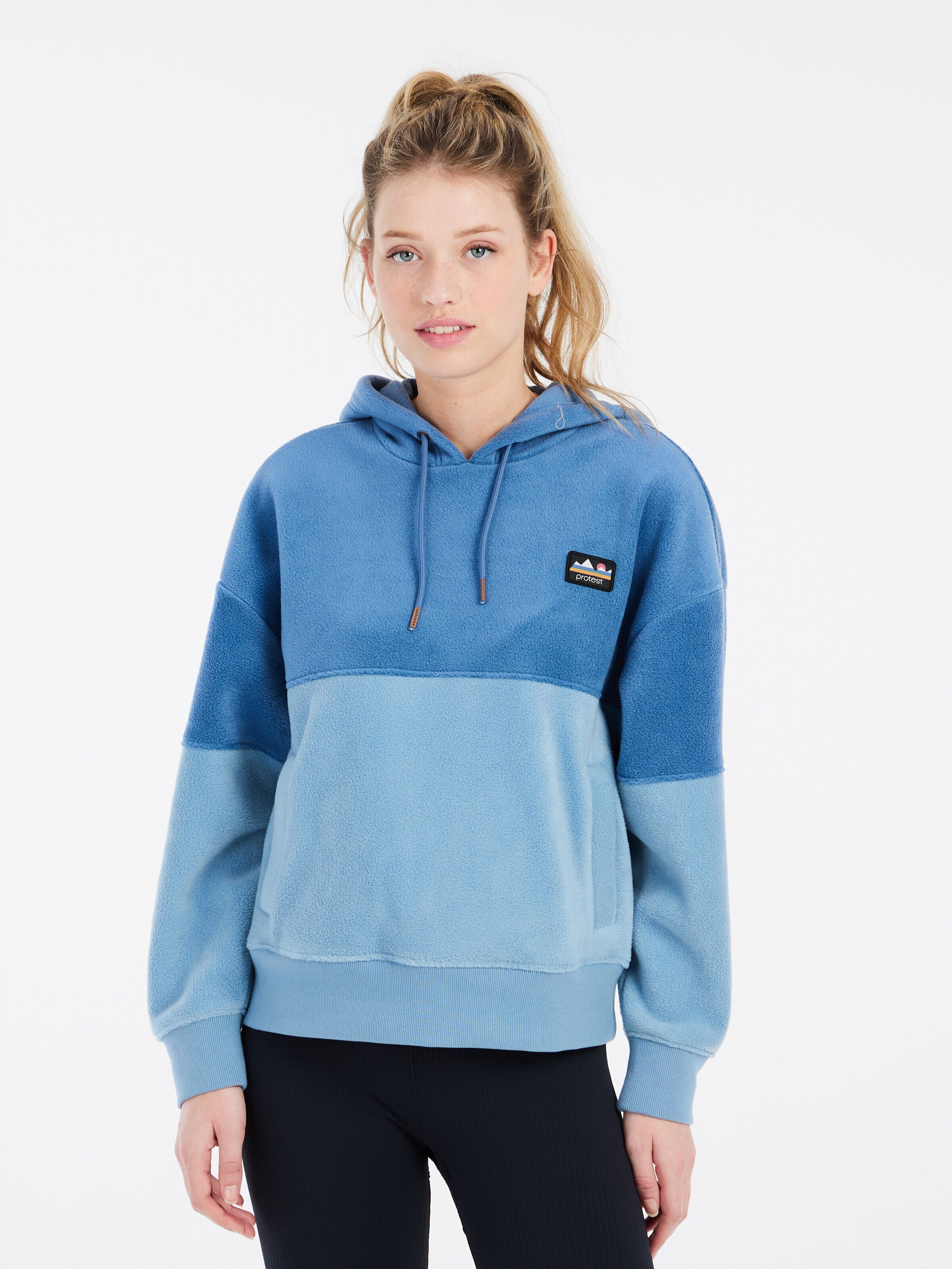 PROTEST Sweatshirt 'PRTBIZZ' in Blue: front