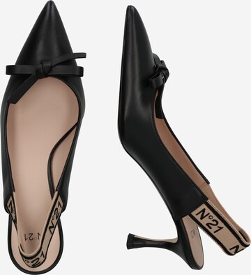 N°21 Slingpumps i sort