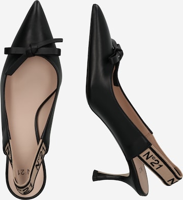 N°21 Slingback pumps i svart