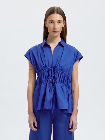 SELECTED Blouse in Blue: front
