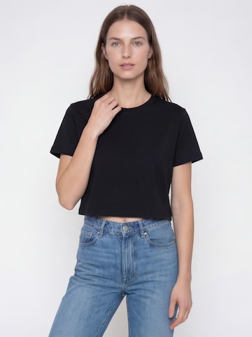 Antargo Shirt 'Women's Cropped T-Shirt' in Black: front