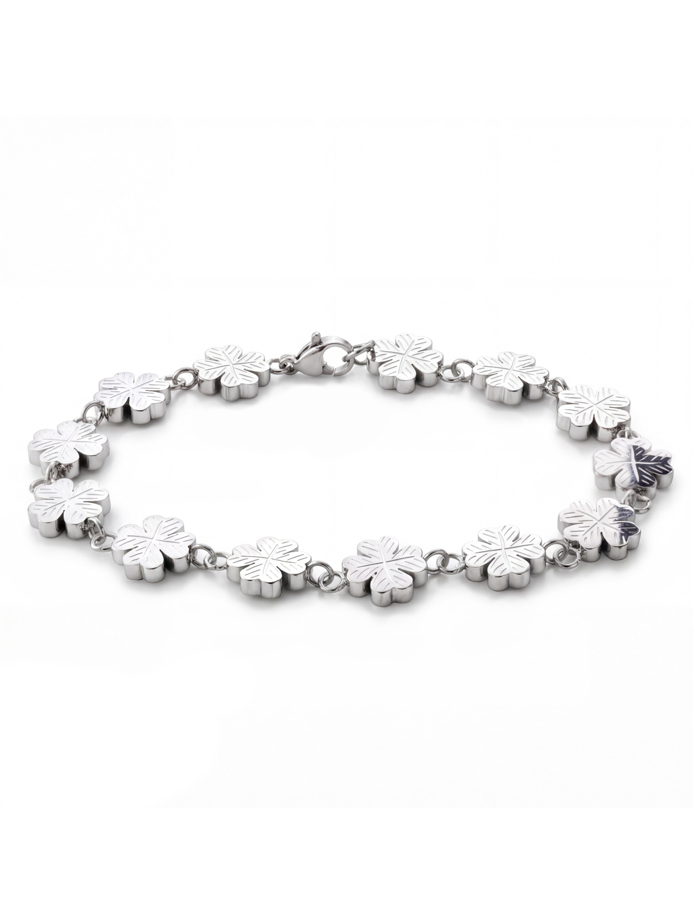 Seizmont Bracelet 'Clover' in Silver: front
