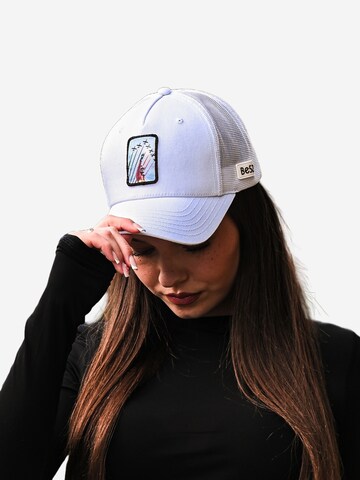 Be52 Cap 'Scuderia' in Weiß