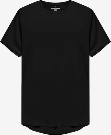 UNORGANIZED BRAND - Camiseta 'BASIC RUNDER SAUM T25' en negro: frente