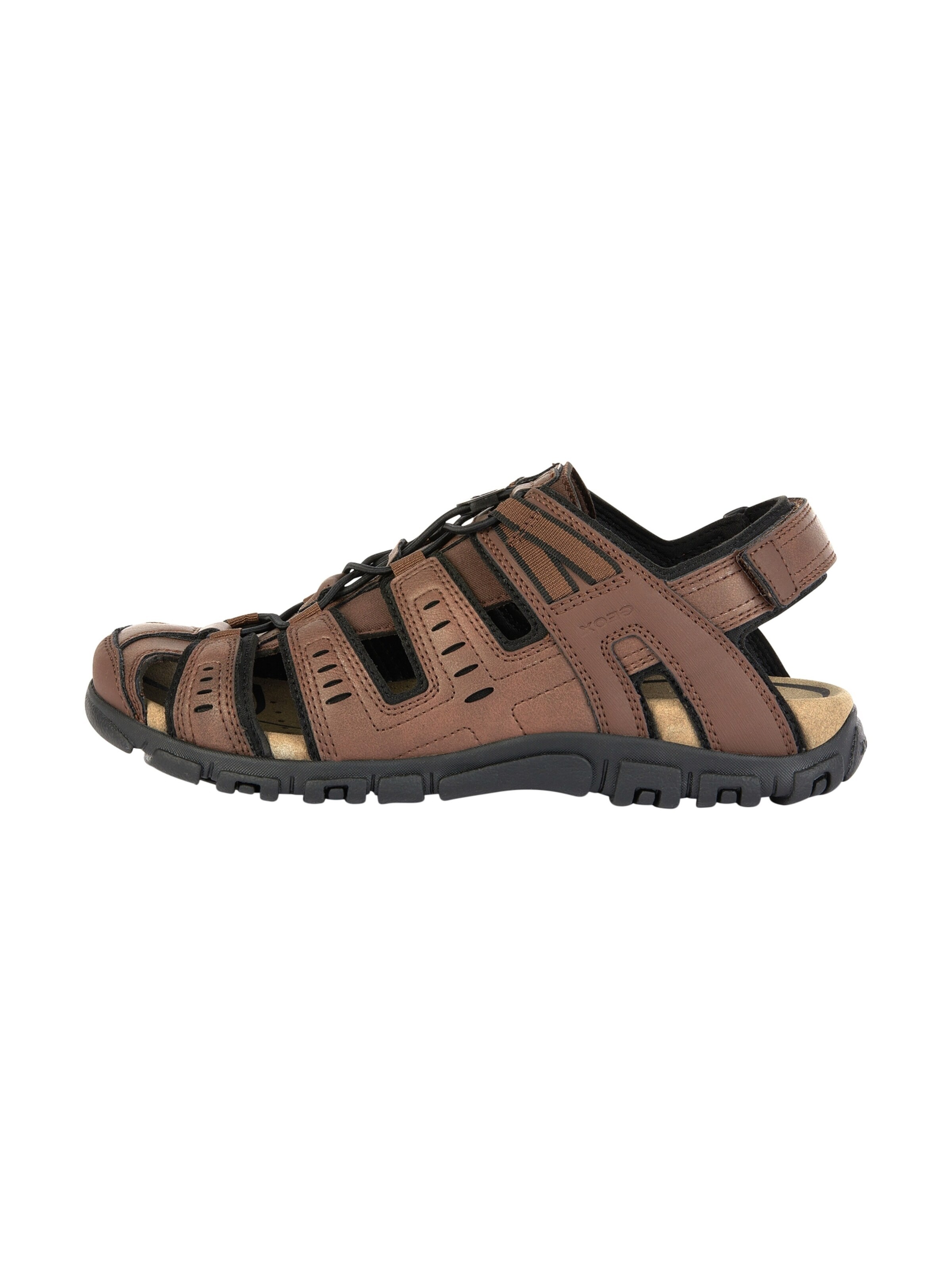 GEOX Sandale 'Strada-Ledersandalen'‌ in Braun: Vorderseite