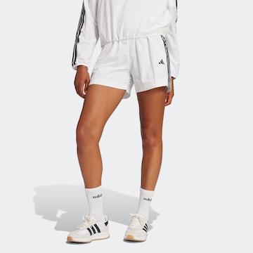 ADIDAS SPORTSWEAR Loosefit Παντελόνι φόρμας σε λευκό: μπροστά