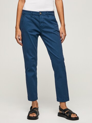 Pepe Jeans Regular Chinohose 'MAURA' in Blau: Vorderseite