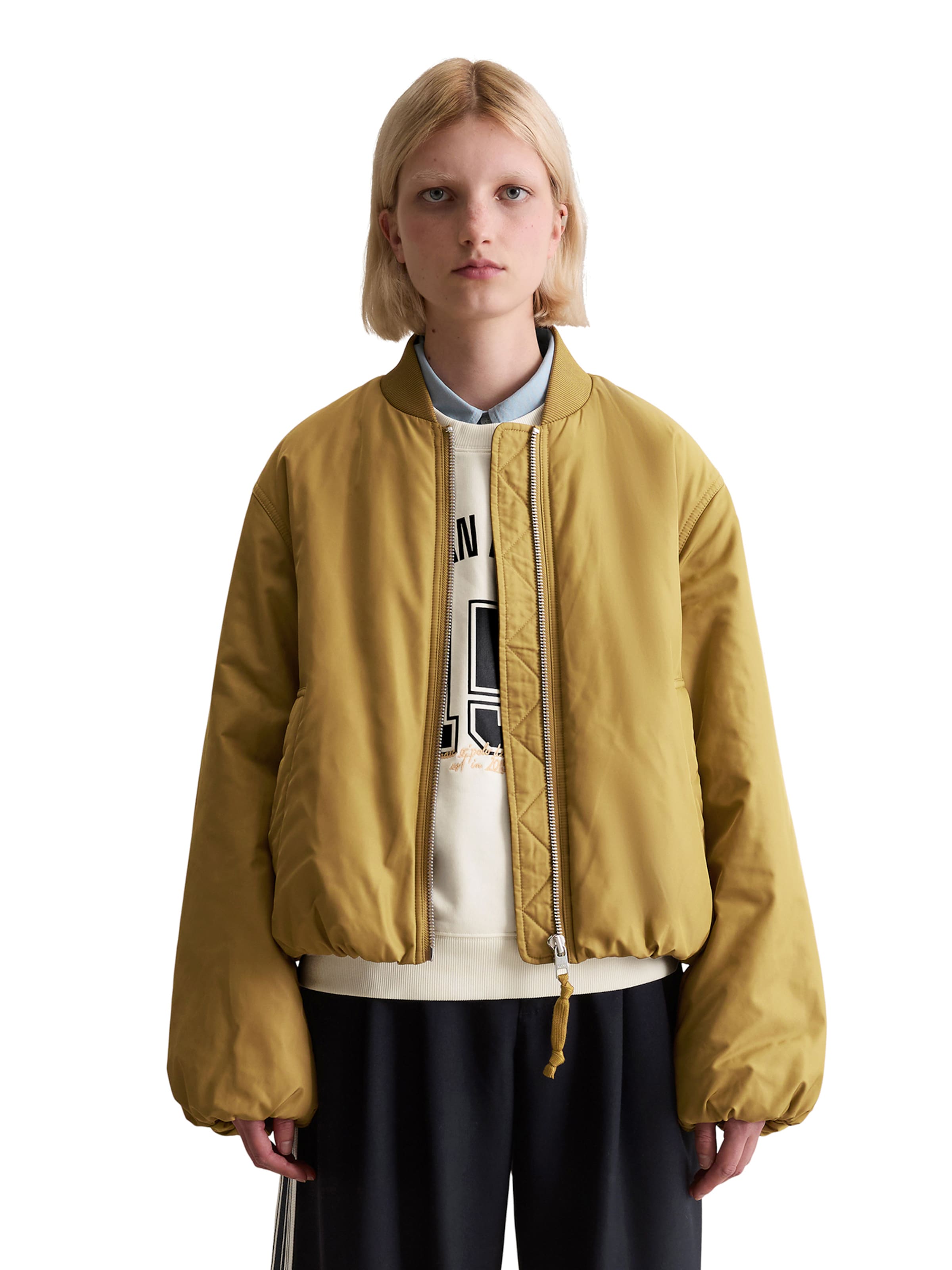 Marc O'Polo DENIM Демисезонная куртка в Желтый: спереди