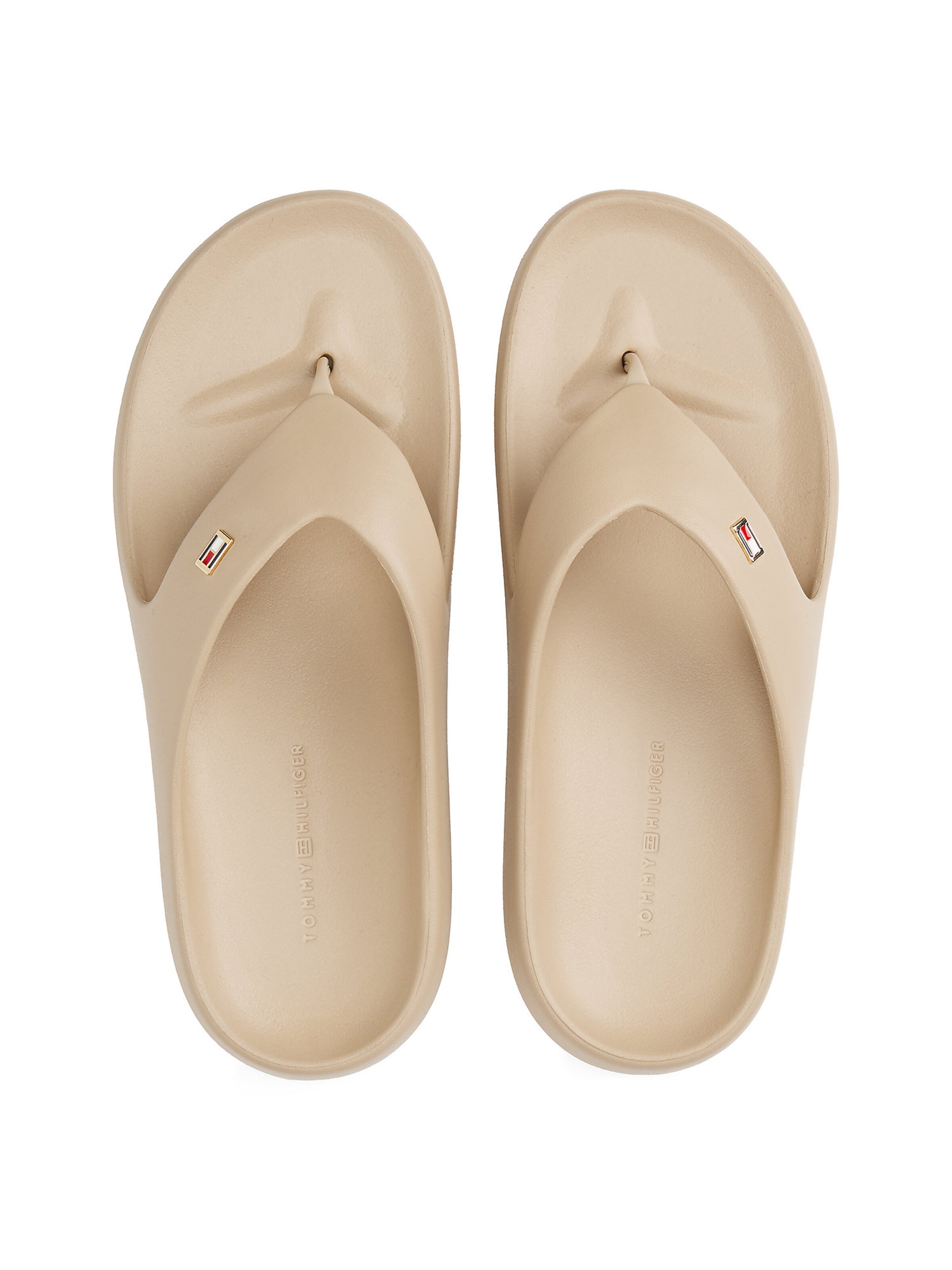 TOMMY HILFIGER Teenslipper in Beige