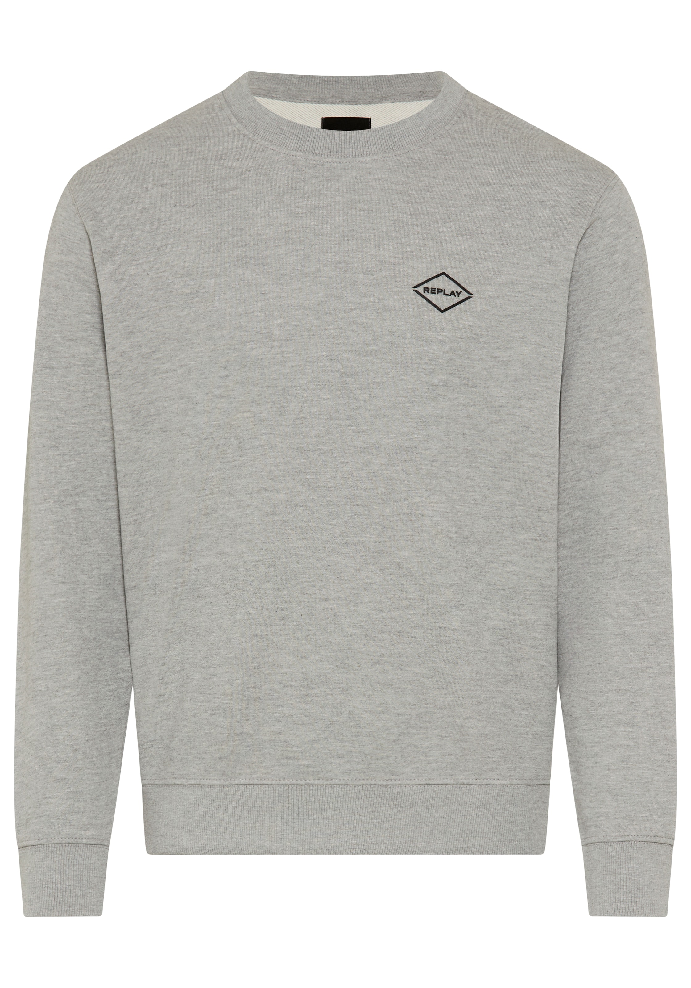 REPLAY Sweatshirt in S in grau / schwarz, Produktansicht