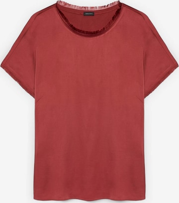 Camicia da donna di Fiorella Rubino in rosso: frontale