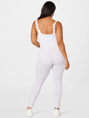 Urban Classics Skinny Leggins 'Tech Mech' in Lila