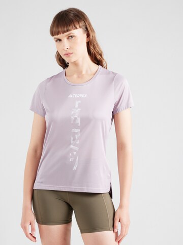 ADIDAS TERREX Funktionsshirt 'AGRAVIC' in Lila: Vorderseite