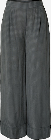 Guido Maria Kretschmer Women - Pierna ancha Pantalón plisado 'Mira' en gris: frente