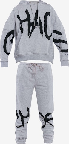 Tom Barron Sports Suit 'CHAOS' in Grey: front