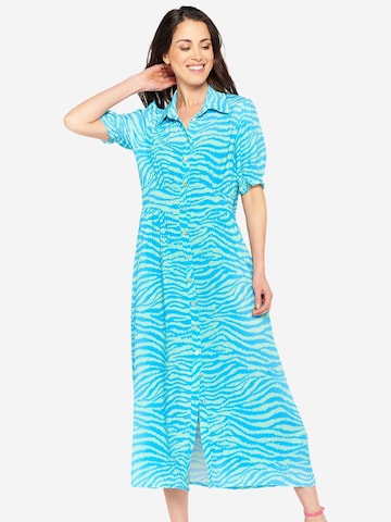 Robe-chemise LolaLiza en bleu : devant