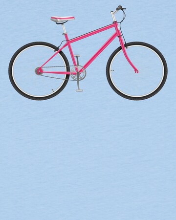 watabout.kids Shirt 'Pink Bike' in Blue
