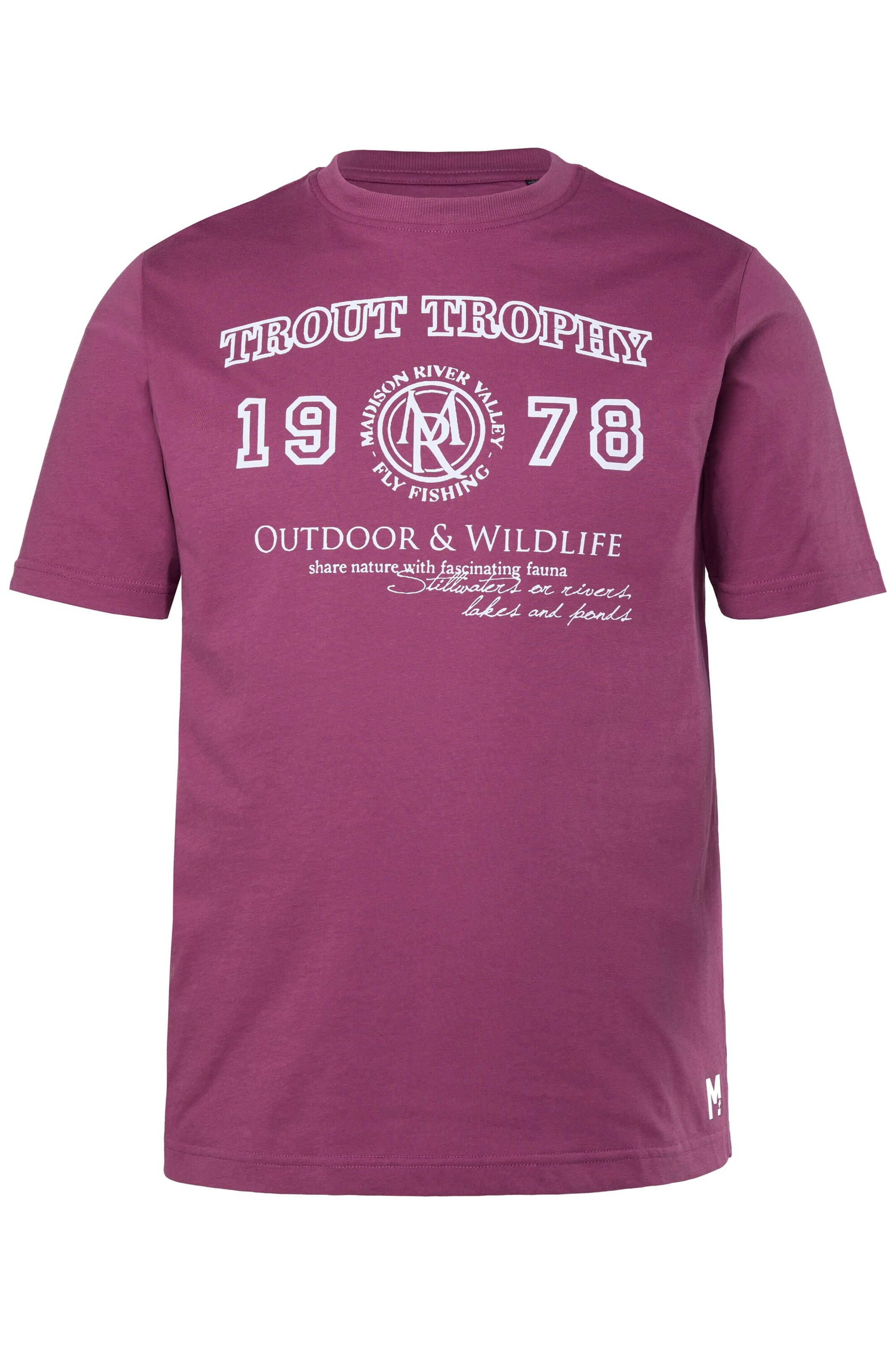 Men Plus Shirt in Pink: front