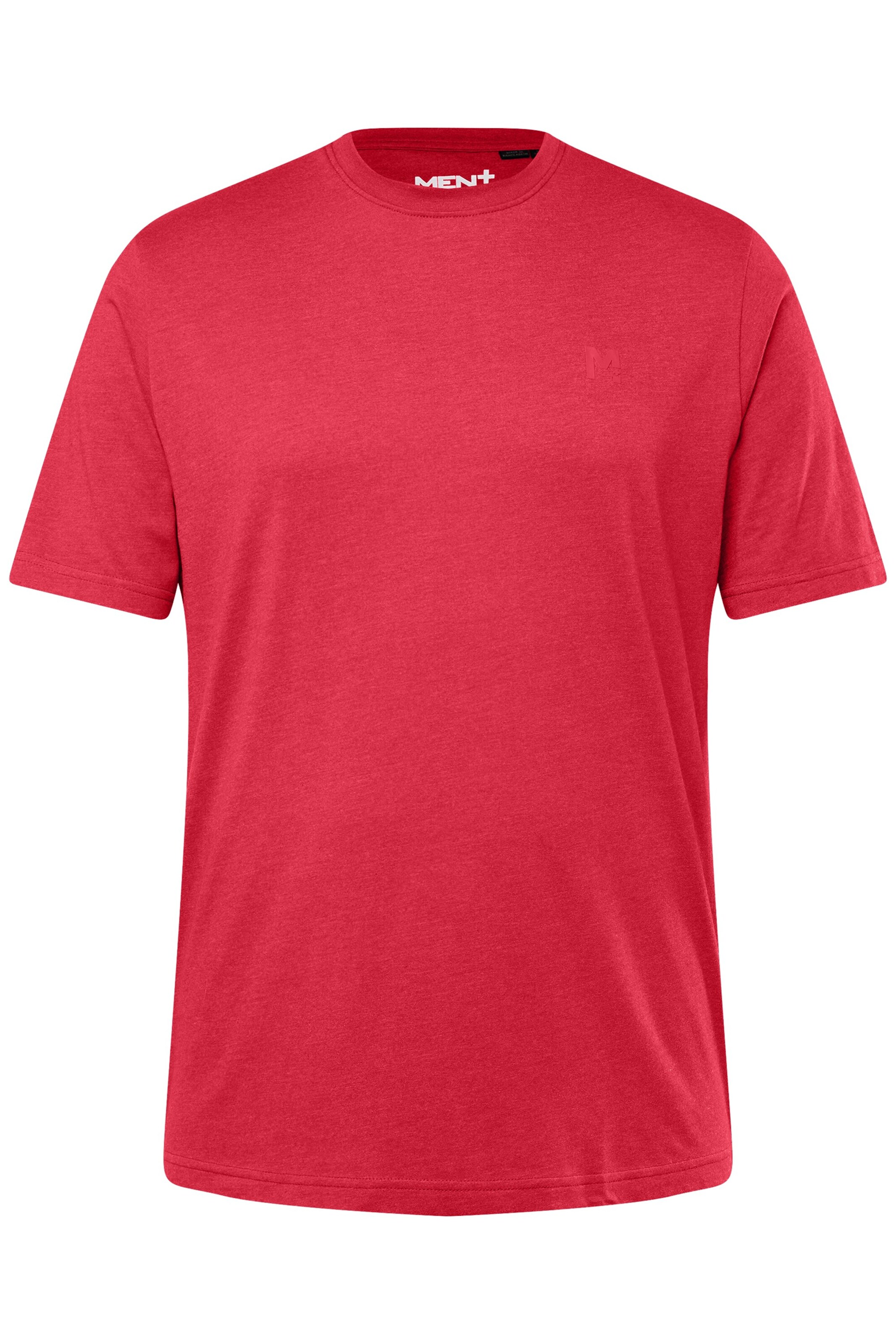 Men Plus T-Shirt in Rot: Vorderseite