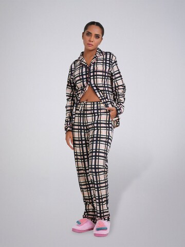 LEAFLETIC - Pijama 'Leafletic Women’s Night Wear Long set' en beige