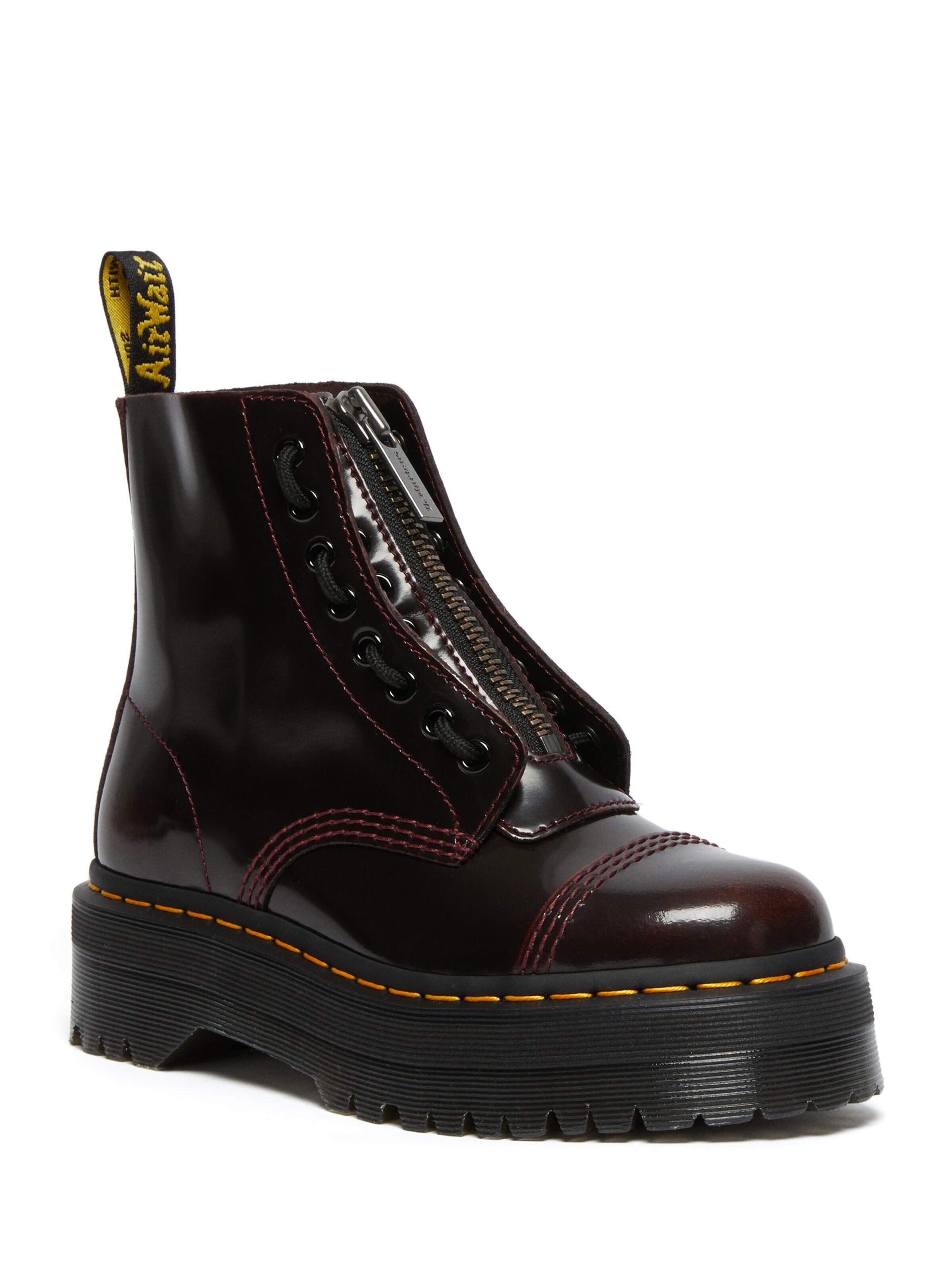 Dr. Martens Lace-Up Boots 'Sinclair' in Red: front